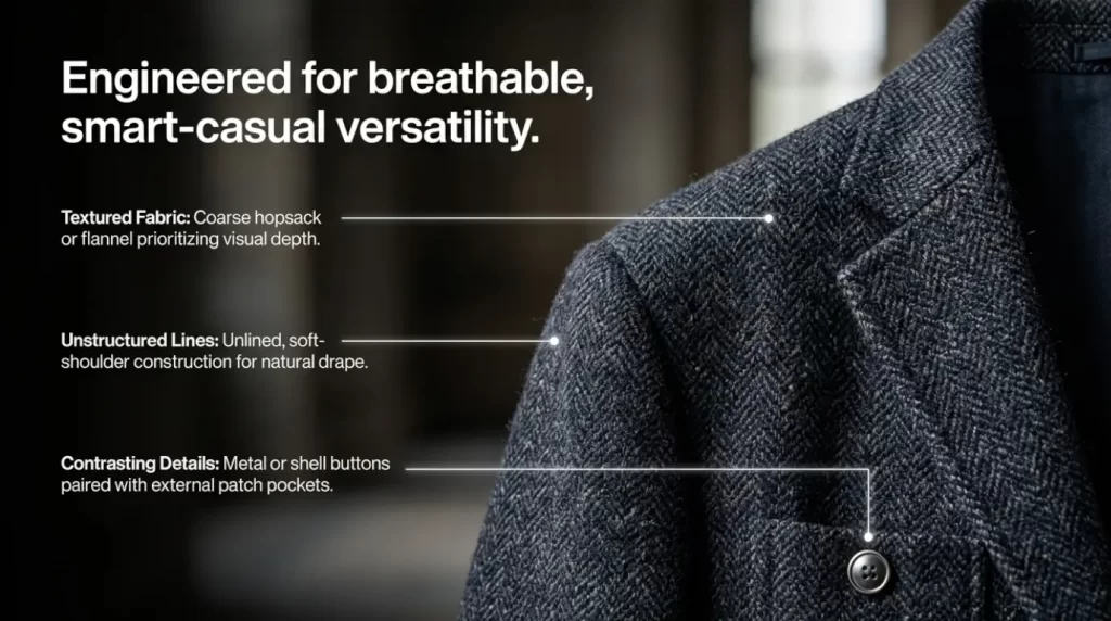 Conçu pour une polyvalence smart-casual respirante.