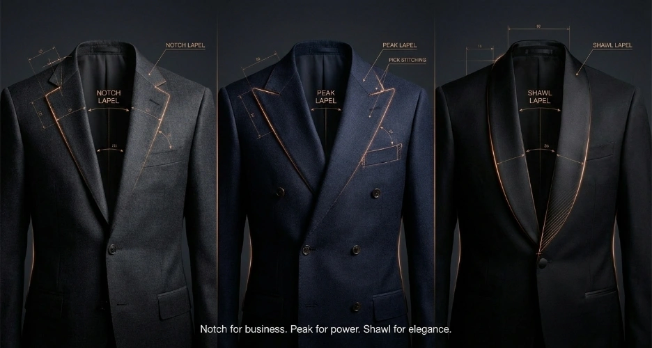 Understanding the types of lapels and when to choose them